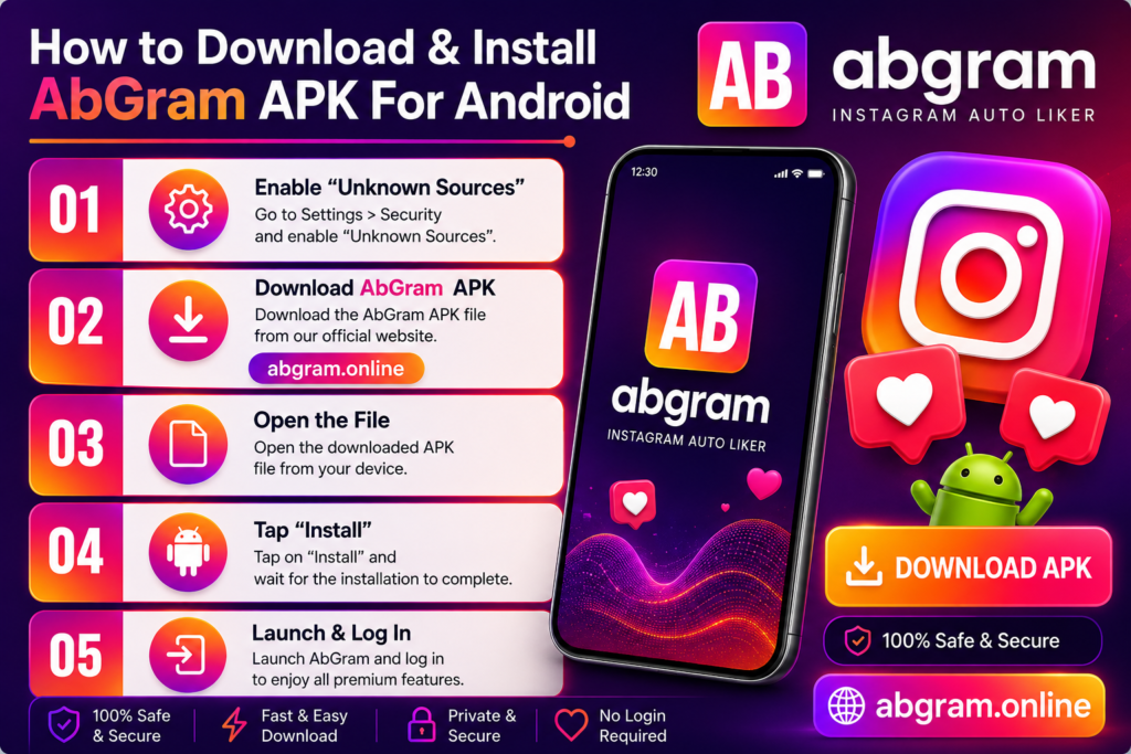 How to download & install abgram apk 